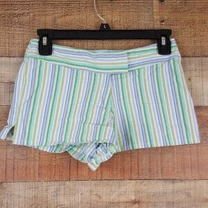 Outlook Shorts Junior Women's Size 5 Multi Colored Striped